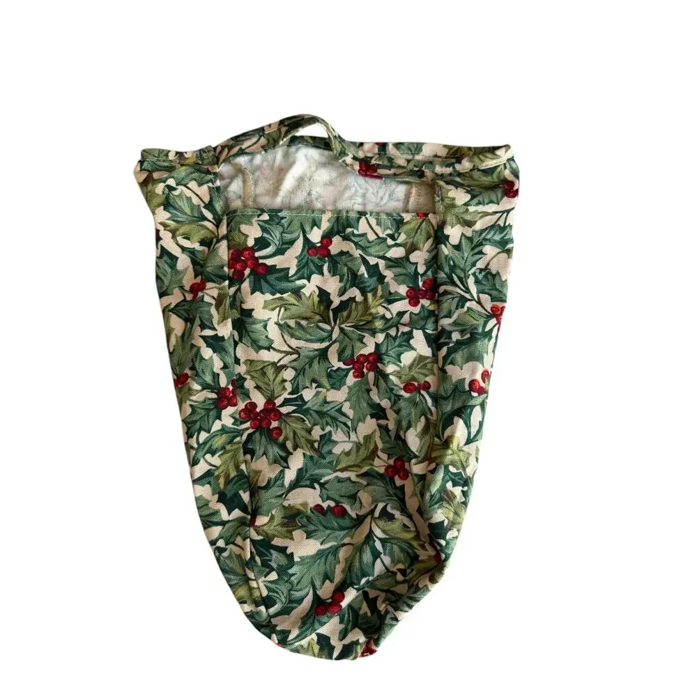 Longaberger Holiday Holly Basket Liner